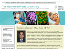 Tablet Screenshot of neuroanesthesialab.com